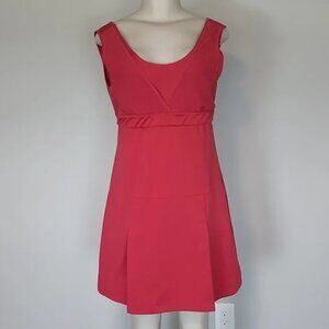 Athleta coral v-back no sleeve dress L